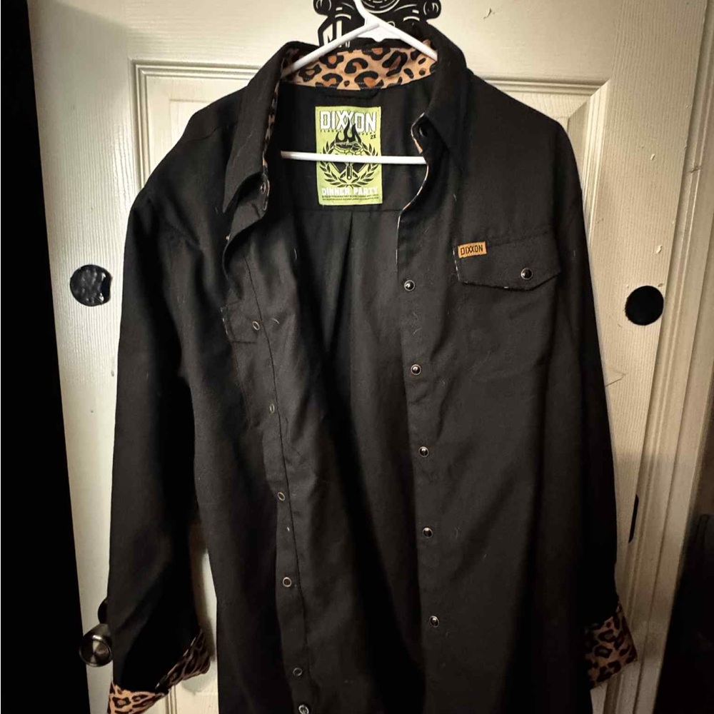 DIXXON Black Casual Button Down Shirt